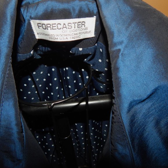 Ladies Forecaster of Boston Trench - Rain Coat - Jacket ~11/12 Petite~ Navy Blue - Picture 6 of 11